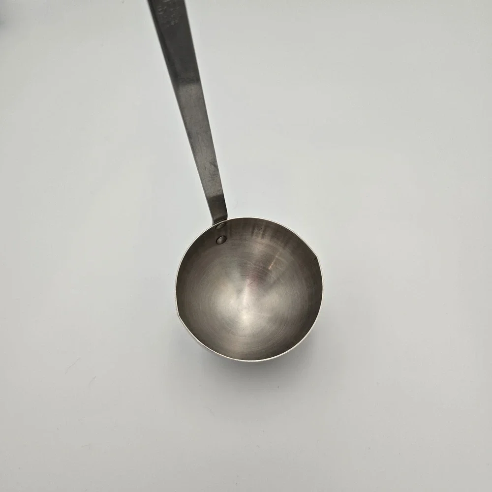 Ekco Vintage Soup Ladle Stainless Vanadium Black Riveted Handle USA 12 Inch